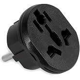 Monte Lua T&uuml;rk Erkek Fişli, Universal, Ingiliz Amerika Fişi Prizi, &Ccedil;evirici, Priz D&ouml;n&uuml;şt&uuml;r&uuml;c&uuml;, Seyahat Adapt&ouml;r&uuml;, 16a 250v NK-