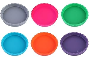 BBASILIYSD Coperchi in silicone per lattine di soda, senza fuoriuscite, tappo per lattine, per bibite, birra, bevande, succhi di frutta, coca cola, bevande