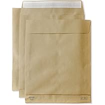 Buste A Sacco Marrone C4 - 50 Pezzi, 229x324 Mm, Per Documenti, Fatture, Lettere - Foto 2