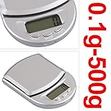  500g / 0.1g Mini Digital Pocket Scale Jewelers Küchenwaagen Haushaltswaagen genaue Skalen Briefwaage