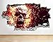 Produktbild Bremsleuchte/Rücklichtbirne R380 Flammen Fire Skull Horror Cool zerstörten Wand Aufkleber 3D Kunst Aufkleber Vinyl Raum