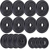 Robust und Widerstandsfähig: Gewicht aus hochwertigem, massivem Gusseisen, besonders langlebig und formstabil auch bei intensivem Training