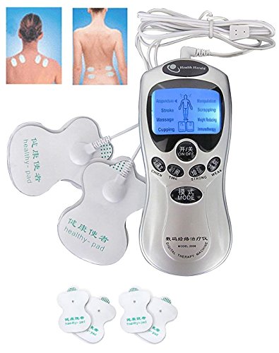 Inditradition 8 In 1 Digital Therapy Machine | Electric Muscle Stimulator Device With Acupuncture & Vibration | Pain Relief Pulse Massager, 4 Pads With Palm Device, Battery & Electric Operated RS.449.00