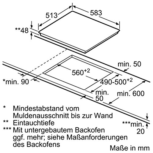Neff TB 1842 N Glaskeramik Kochfeld autark Kochstelle Herdplatte 60cm Einbau - 5