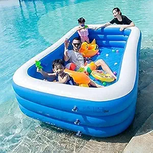 Confidence Inflatable Outdoor Swimming Pool for Family (10 Feet, Blue)