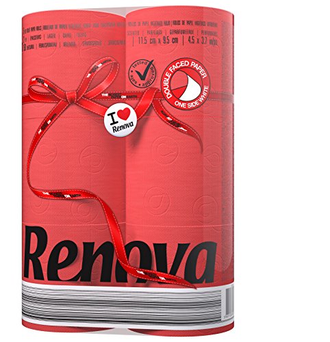 Renova Papier Hygiénique Rouge (6 Rouleaux)