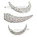 Contever® 3pcs Moon Shaped Fashion Charming Silver Crystals Hair Clip Bang Artificial Rhinestones Clamp Hairpins