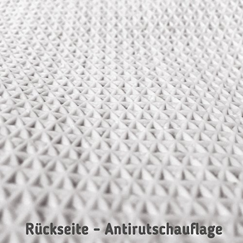 Badezimmer Vorleger-Set aus Mikrofaser – Badvorleger, 2-teilig ohne Ausschnitt, für Wand-/ Hänge-WC, in anthrazit - 6