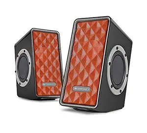 (Renewed) ZEBRONICS S990 3 Watt 2.0 Channel Multimedia Speaker (Orange)