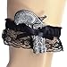 Price comparison product image New Pirate Gun in Black Lace Garter Sexy Buccaneer Womens Fancy Dress Costume Accessory - Steamp Punk Victorian Assassin Corsair Style - Adult Elasticated One Size Fits Most