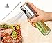 Produktbild Shuxy Sprühflasche Kochen Balsamico Essig Soja Soße Wein-Sprüher Edelstahl-Ölflasche 100ml für Grillen Salat Brot Backen Grill mit Geschenken