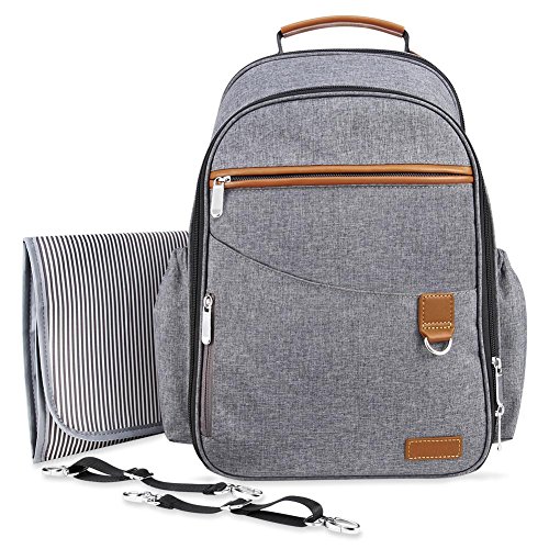 Preisvergleich Produktbild Baby Wickelrucksäcke Gross Kinderwagen Haken Wickelrucksack Schwarz Multifunktions Mummy groß Kapazität Rucksack Windel Wickeltasche Kinderzimmer Handtasche