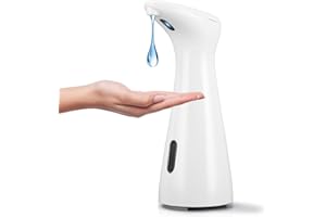 Zaxiva Automatyczny Dozownik Mydła, dozownik mydła w płynie 200 ml z czujnikiem podczerwieni, wodoodporny bezdotykowy dozownik mydła IPX6, odpowiedni do kuchni, łazienki, szkoły, hotelu