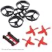 Produktbild Crazepony-UK Tiny Whoop Quadcopter Micro Frame Blade Inductrix For Eachine E010 Frame with 4pcs Propellers Red