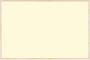 Bi-Office Tableau Magnétique Earth New Basic Vanilla, 38,5 x 28,5 cm, Surface en Acier Laqué, Cadre en Pin Naturel