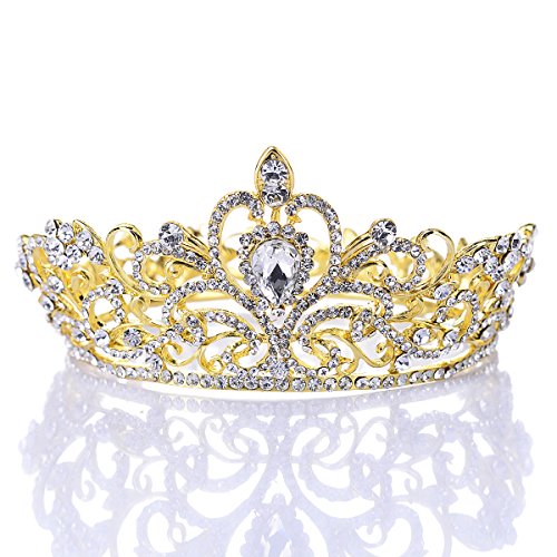 Remedios Kristall Strass Hochzeit Braut Diadem Festzug Prinzessin Stirnband Krone Kopfschmuck