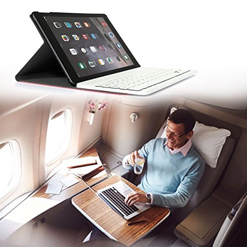 iPad 2 3 4 Deutsche Bluetooth Tastatur,CoastaCloud Ultra-Thin QWERTZ Deutsche Bluetooth Tastatur Keyboard Case für Apple iPad 2 (A1395 A1396 A1397) ; iPad 3 (A1416 A1430 A1403); iPad 4 (A1458 A1459 A1460)Azurblau - 7