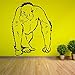 Produktbild JXYY Heißer Verkauf Tier Serie Orang-Utang Walking Ape Homo Sapien Vinyl Wandaufkleber Haus Wohnzimmer Dekorative Wandbild 57x76 cm