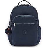 Kipling Seoul 27L Laptop Backpack Fits 15 Inch Lightweight Travel, True Blue Tonal, one size fits all, SEOUL