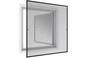 ‎WINDHAGER Windhager Insektenschutz Rahmen Fenster EXPERT, Fliegengitter Alurahmen für Fenster, Selbstbausatz 100 x 120 cm, anthrazit