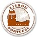 Produktbild 2 x 25cm/250mm Lissabon Portugal Vinyl SELBSTKLEBENDE STICKER Aufkleber Laptop reisen Gepäckwagen iPad Zeichen Spaß #4294
