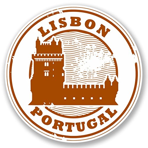2 x Lissabon Portugal Vinyl Aufkleber Aufkleber Laptop Reise Gepäck Auto Ipad Schild Fun # 4294 - 10cm/100mm Wide