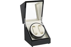 DRAIGERWAY automatyczny pasek ze skóry syntetycznej z cichym silnikiem, zasilany bateriami lub zasilaczem do automatycznych zegarków