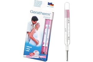 ‎GERATHERM GERATHERM basal analog – Basalthermometer analog/Basalthermometer zur Zykluskontrolle inkl. Auswertungstabelle/Basalthermometer Kinderwunsch – Made in Germany