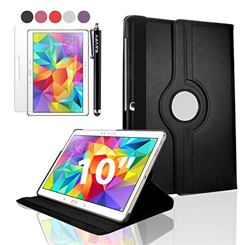 SAVFY® Samsung Galaxy Tab S 10.5 Hülle Ultra Slim 360 Grad Drehung Kunstleder Schutzhülle mit Auto Sleep / Wake up Funktion für Samsung Galaxy Tab S 10.5 Zoll T800 T805