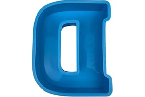 CMEILAU Molde grande de resina epoxi con alfabeto, molde de silicona con letras en inglés, moldes de fundición de letras del alfabeto 3D, molde de la A a la Z, molde de decoración para fiesta de cumpleaños
