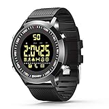Smart Watches Bluetooth Fitness Tracker Armbanduhr für Herren Damen Sport Uhren Android und iOS(schwarz)
