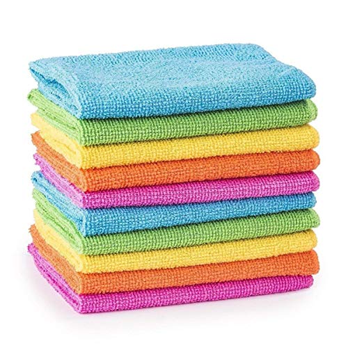 Guilty Gadgets ® Chiffons Microfibre Chiffons de Nettoyage de Voiture de Salle de Bain Vernis Serviettes 30 cm x 30 cm Lot de 8