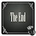 Produktbild HYYCLS Movie Theater Mauspads, The End Quote with Swirled Frame on an Abstract Ombre Background, Standard Size Rectangle Non-Slip Rubber Mousepad, Charcoal Grey Cream