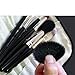 Contever® Set 7 pcs Goat Hair Makeup Brush Cosmetic Powder Kabuki Eyebrow Concealer Lip Blender brushes - Black Case