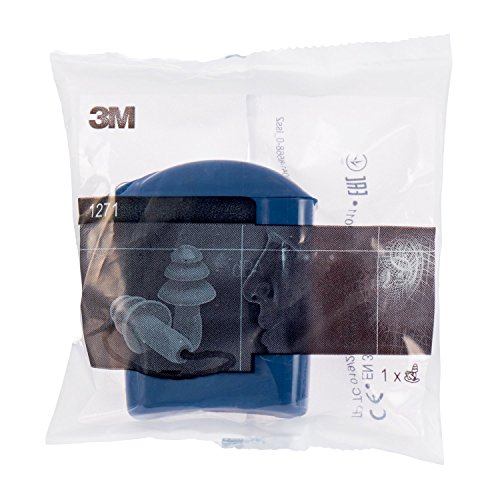 3M 1271 Gehörschutzstöpsel mit Kordel, 25 dB (50-er Pack) - 3
