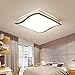 Produktbild W-LI Deckenleuchte Zeitgenössischer Minimalismus Led-Stube Speisesaal Schlafgemeinschaft Studie Deckenleuchte Kreative Acryl Metall Schwarzes Quadrat Dekorative Deckenbeleuchtung L50Cm W50Cm 36W