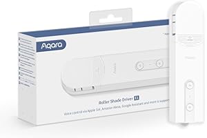 Aqara Roller Shade Driver E1, Requires Aqara HUB, Smart Blind Motor with Schedule and Voice Control, Rechargeable with Long Battery Life, Compatible with HomeKit, Alexa, Google Assistant, and IFTTT