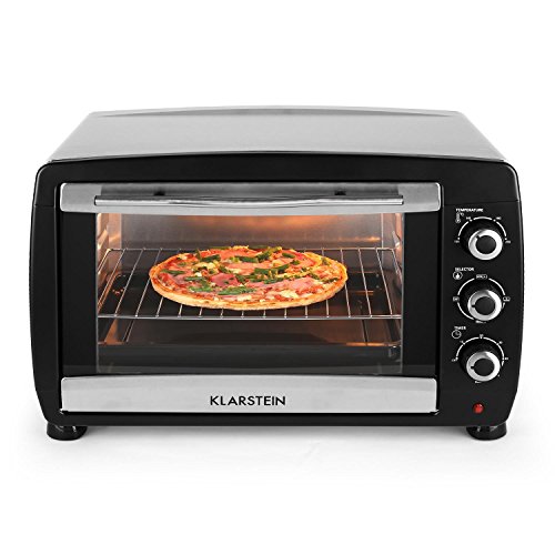 Klarstein Omnichef 45 Backofen Minibackofen Ofen (2000W, 45 Liter, Grillspieß und Grillrost, Edelstahl, Timerfunktion) schwarz - 4