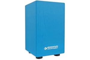 keepdrum DC1M BL Junior Cajon für Kinder Trommelhocker Blau