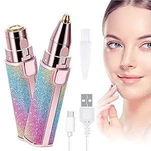 SHOPVY Portable Eyebrow Trimmer for Women, Epilator for Girl, Facial Hair Remover - Face, Lips, Nose Hair Removal Electric Trimmer (Multicolour)