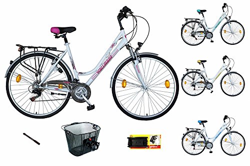 WBT121 Fahrrad 21 Gang Shimano Kettenschaltung Federgabel Korb Werkzeug