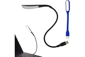 COMIOKE USB Anschluss Leselampe, USB LED Lampe, USB Schwanenhals, USB-Lampen, Mini-USB-Licht Für Laptop, USB-Leselampe, Dimmbares Leselicht, LED-USB-Licht, Notebook-Leselampe, USB Schwanenhals Lampe, Schwarz