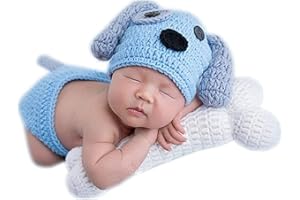 Matissa accessoires de photographie nouveau-né bébé séance photo tenues fille garçon costume amusant tricoté chrochet