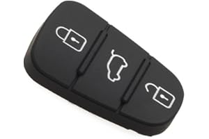 JONGO - Boutons de Remplacement pour Coque de Clé Compatible avec Kia CEE’d, Optima, Pro CEE’d, Rio, Sorento & Sportage | Boitier Clef Plip Voiture Utilitaire Télécommande 3 Boutons