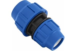 Raccordo a Compressione Connettore MDPE - Adattatore riduttore 40 mm x 25mm – Connettori per tubo dell’aqua Raccordo PP PN16 - Raccordi per Tubi PE80, PE100 – 1 pezzo - SmartProduct