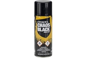 GAMES WORKSHOP Citadel Colour - Chaos Black Primer / Undercoat Spray (Mainland UK Delivery Only)