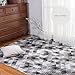 Produktbild Dekorativ teppiche modernes quadrat baumwolle matte für schlafzimmer wohnzimmer einfaches bett nordic american baby crawling matratze couchtisch tatami zuhause nicht-slip waschbar-E 110x210cm(43x83inch)