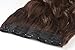 Neverland Beauty 22" Half Full Head One Piece Clip in Wavy Curly Hair Extensions Chestnut Brown Chestnut Brown #2/30 UK Stock