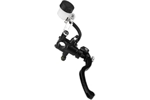 EVGATSAUTO Leva frizione moto lunga, 22mm 7/8 "Leva frizione frizione anteriore cilindrica idraulica anteriore universale per moto freno(Destra)