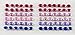 Produktbild Smoobee Princess Red Purple Beautiful Gem Stickers Aufkleber for Customizing The No Cry Hairbrush Haarbürste - 72 pieces